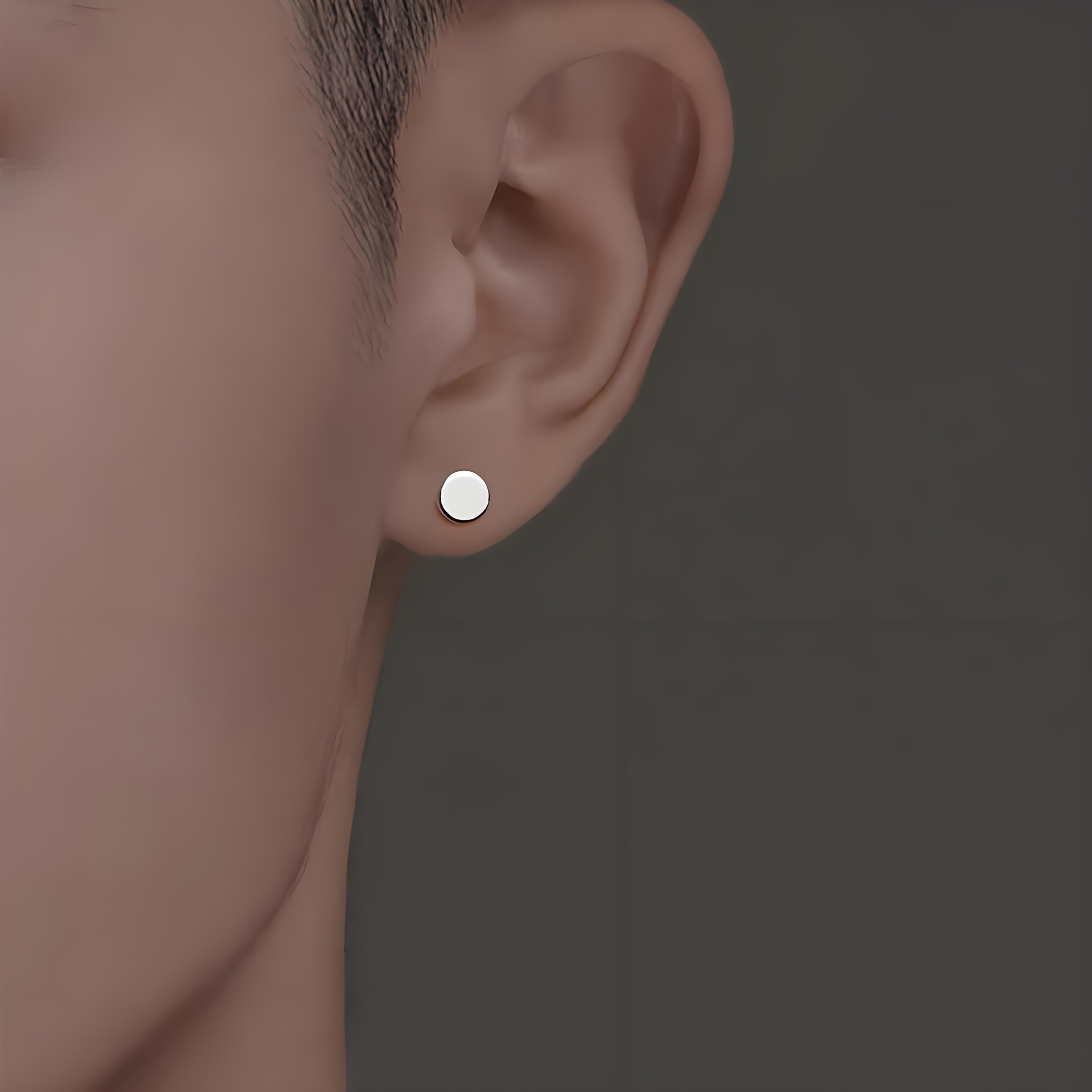 Women's Minimalist Round Ball Stainless Steel Stud Earrings